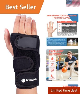 Bowling Gloves, Bowling Wrist Brace, Bowling Wrist Support, Bowling Wrist Pos...