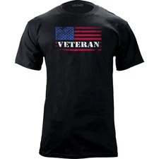 Veteran Distressed American Flag T-Shirt