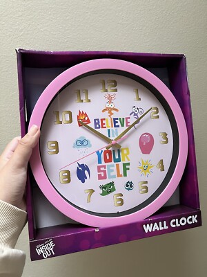 Inside out 2 Wall Analog Clock Display