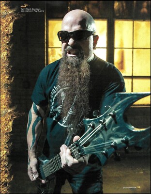 Kerry King (Slayer) 2015 Signature B.C. Rich guitar 8 x 11 pin-up photo