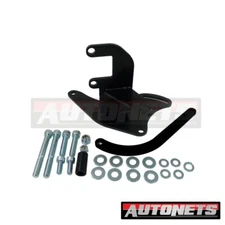 Small Block Chevy Alternator Upward High Mounting Bracket Short Water Pump Black