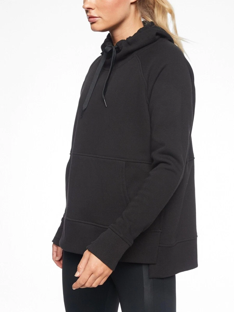 Athleta Cozy Karma Longer Hoodie Black Pullover Small