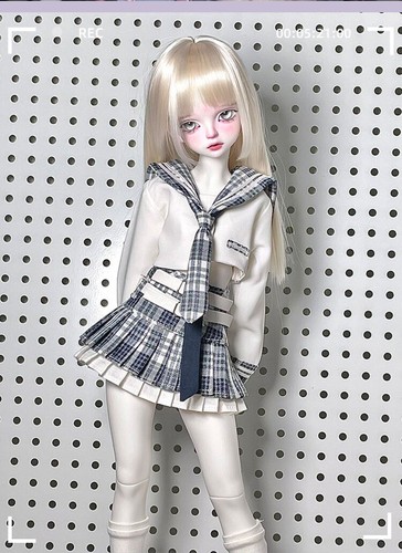 Muñeca 1/4 BJD Mujer Niña SD Muñeca Desnuda Resina Cuerpo Articulado + Ojos + Juguete de Maquillaje Facial - Imagen 4 de 11