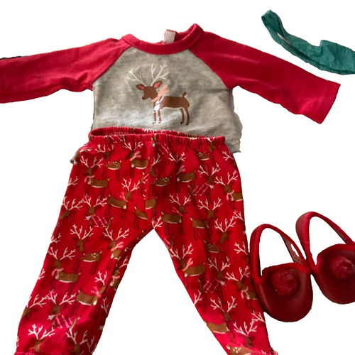 American Girl DOLL , 3 PIECES, PAJAMAS AND SLIPPERS eBay