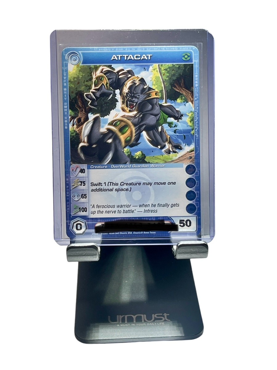 Chaotic Trading Card ATTACAT OverWorld Guardian Warrior Rare