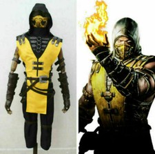 New Mortal Kombat X Scorpion Cosplay Costume Custom Made