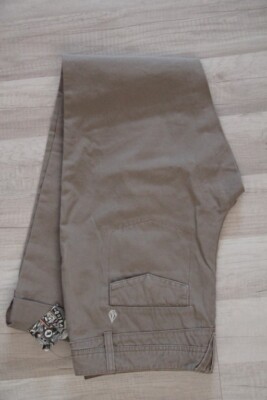 Original VOLCOM Lived in Frochikie Hose beige taupe Größe: 40 FR neu