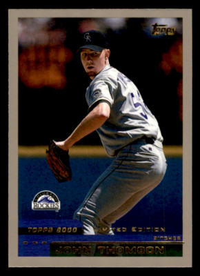 2000 Topps John Thomson  Limited PR4000 #371 Colorado Rockies