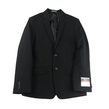 Van Heusen Blazer Womens 14 Regular Black Lined Flex Button Up Jacket NWT