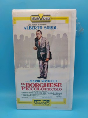 VHS UN BORGHESE PICCOLO PICCOLO ALBERTO SORDI POCKET VIDEO VIVIDEO MONICELLI
