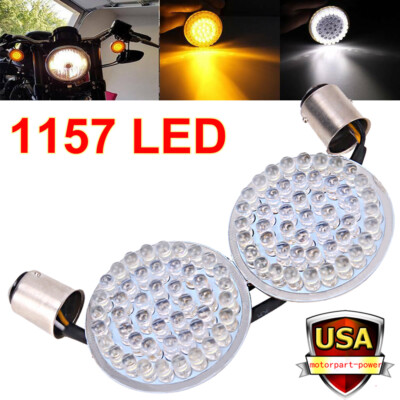 OUMURS 48-LED Front/Rear Turn Signal Inserts – Fit Harley Road Glide, Dyna, Softail, Touring