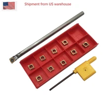 SOLID CARBIDE C08K-SCLCR06 INDEXABLE LATHE BORING BAR 8 MM SHANK + CCGT060202L-F