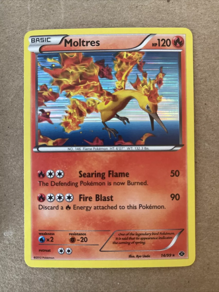 Moltres Holo Rare - Next Destinies 14/99 - Black & White Pokemon Card