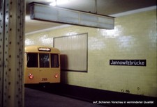 DIA Typ A3 U-Bahn Berlin Jannowitzbrücke Bf 1989 35mm ungerahmt A-HL2-4