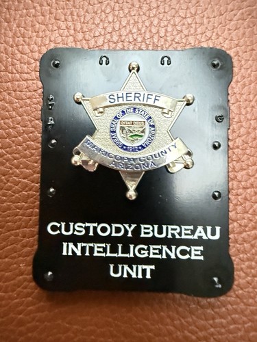 Challenge Coin Arizona Maricopa County Sheriff Custody Intelligence Bureau