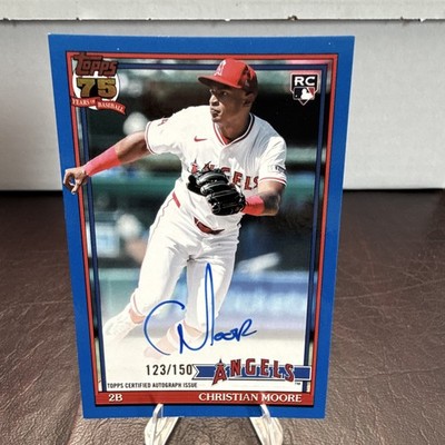Topps Baseball 2026 Christian Moore RC Auto Angels /150 1991 Insert #91B2-CMO