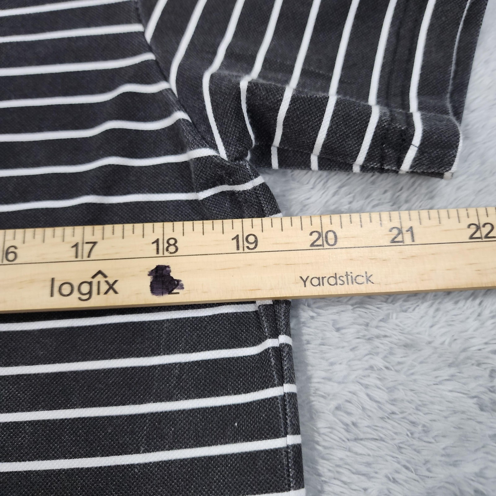 Nike Philadelphia Eagles Shirt Polo Mens Medium Black Striped NFL Football SB thumbnail 7