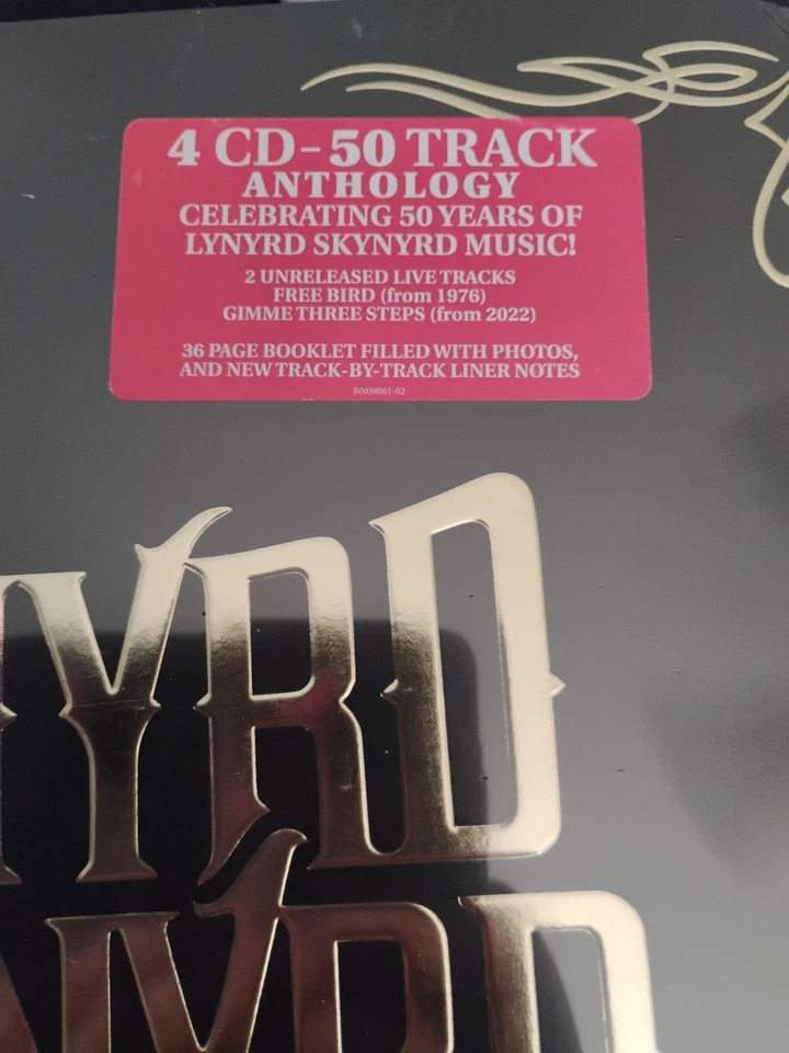 Fyfty by Lynyrd Skynyrd (4xCD, 2023), NEW Geffen Embossed, Anthology Foto 2 de 3