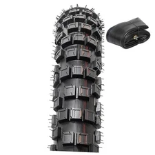 2.50-10 (60/100-10) 4PR TT 33J Off Road Mini Dirt Bike Front/Rear Tire and 