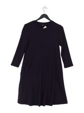 Uniqlo A-Line Midi Dress M in Blue