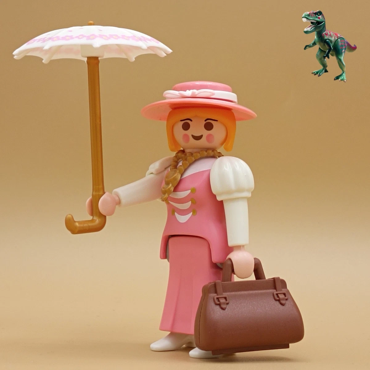 2 Bonnets/chapeaux Roses Playmobil Pour Filles Victoriennes - Pièces Détachées - Occasion