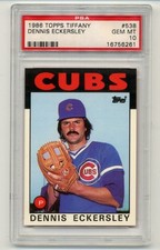1986 Topps Tiffany Dennis Eckersley #538 PSA 10! Gem mint! Pop 48!