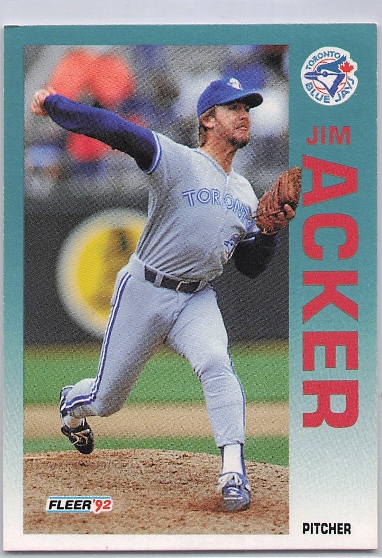 1992 Fleer - Jim Acker #322