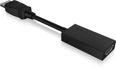 RAIDSONIC ICY BOX DisplayPort 1.2 HDMI Adapter DP 1.2 Ultra HD Schwarz