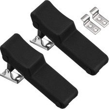Front Storage Rack Rubber Latch, 2pcs Flexible Rubber Draw Latch with Stainless