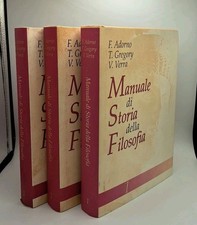 Manuale di storia della filosofia - Adorno, Gregory, Verra - vol I,II, III CDE