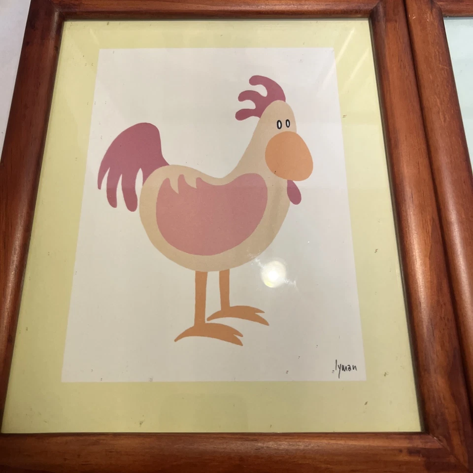 Arte de pared enmarcado de animales de granja Foto 2 de 4