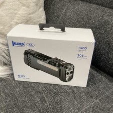 White Wuben X4 Flashlight 1500 Lumens Rechargeable LED IP68 205m Beam Distance