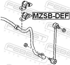 Für FEBEST MZSB-DEF FRONT STABILIZER BAR BUSH D18