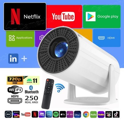 4K WiFi Mini Projector 10000 Lumen LED 1080P Bluetooth UHD Portable Home Theater