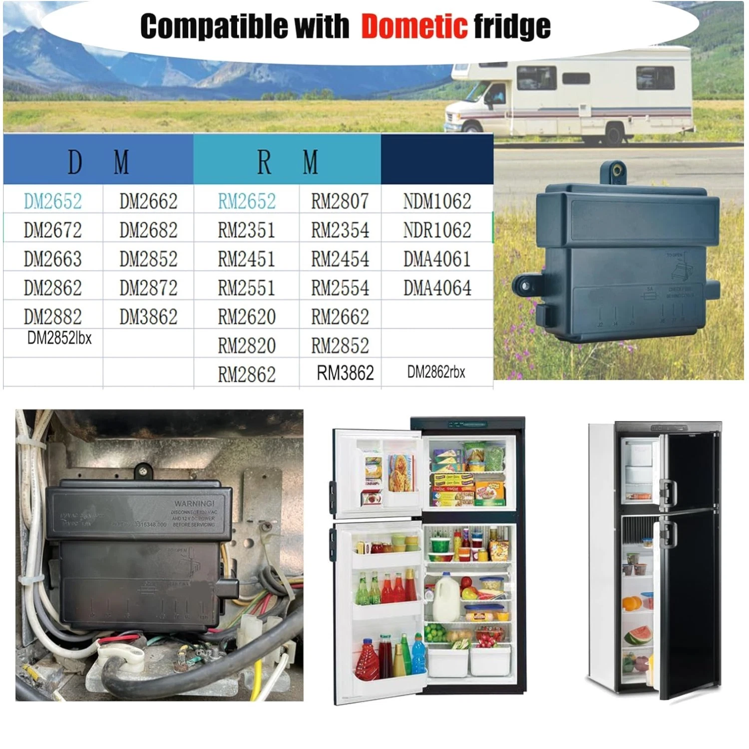 Efficient 120V RV Fridge Control Board Replacement
Opens in a new window or tab