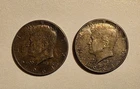 Lot Of 2 1964 50C Kennedy Half Dollars (90% Silver)