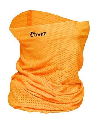Gobike Radfahren Kühlende Gesichtsmaske Orange Einheitsgröße [23,5 x 40 cm]