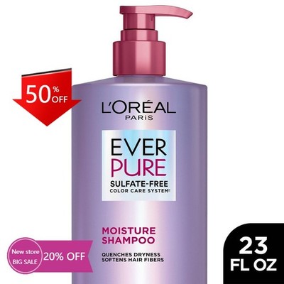 L'Oreal Paris EverPure Moisture Rosemary Oil Shampoo for Dry Hair - 23 fl oz
