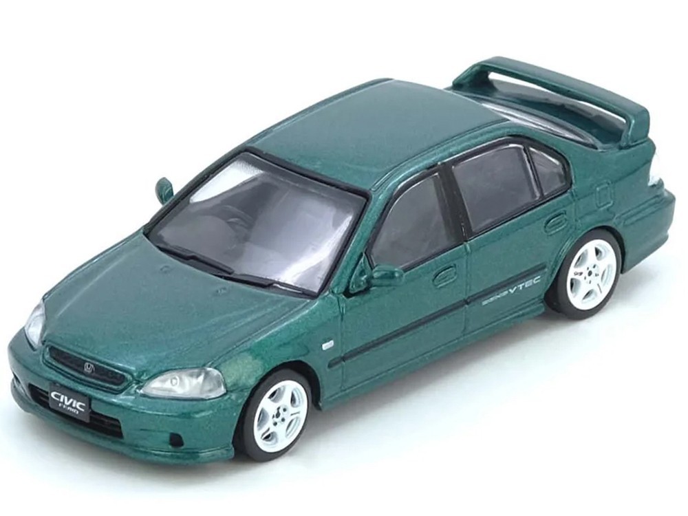 HONDA CIVIC FERIO SI EK RHD GREEN 1/64 DIECAST CAR BY INNO MODELS