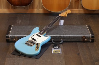 1966 Fender Mustang Electric Guitar Daphne Blue + OHSC