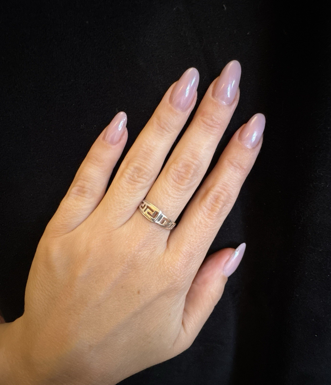 Stunning sterling silver ring size O 1/2 (3) image 3