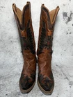Freebird Willie Cognac Brown Leather Tall Western Boots US 8 REPAIR PROJECT