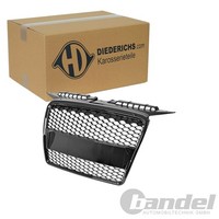 Diederichs KÜHlergrill Schwarz GlÄNzend Passend FüR Audi A3 8P Rennsport-Look