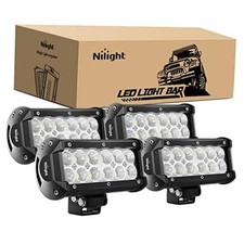 - 4PCS 36W 6.5 Inch Flood LED Light Bar Off Road Super Bright Driving Fog