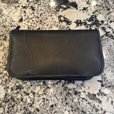 EUC Faux Leather 112 Disc CD/DVD Zip-Up Binder Carry Case with Handle
