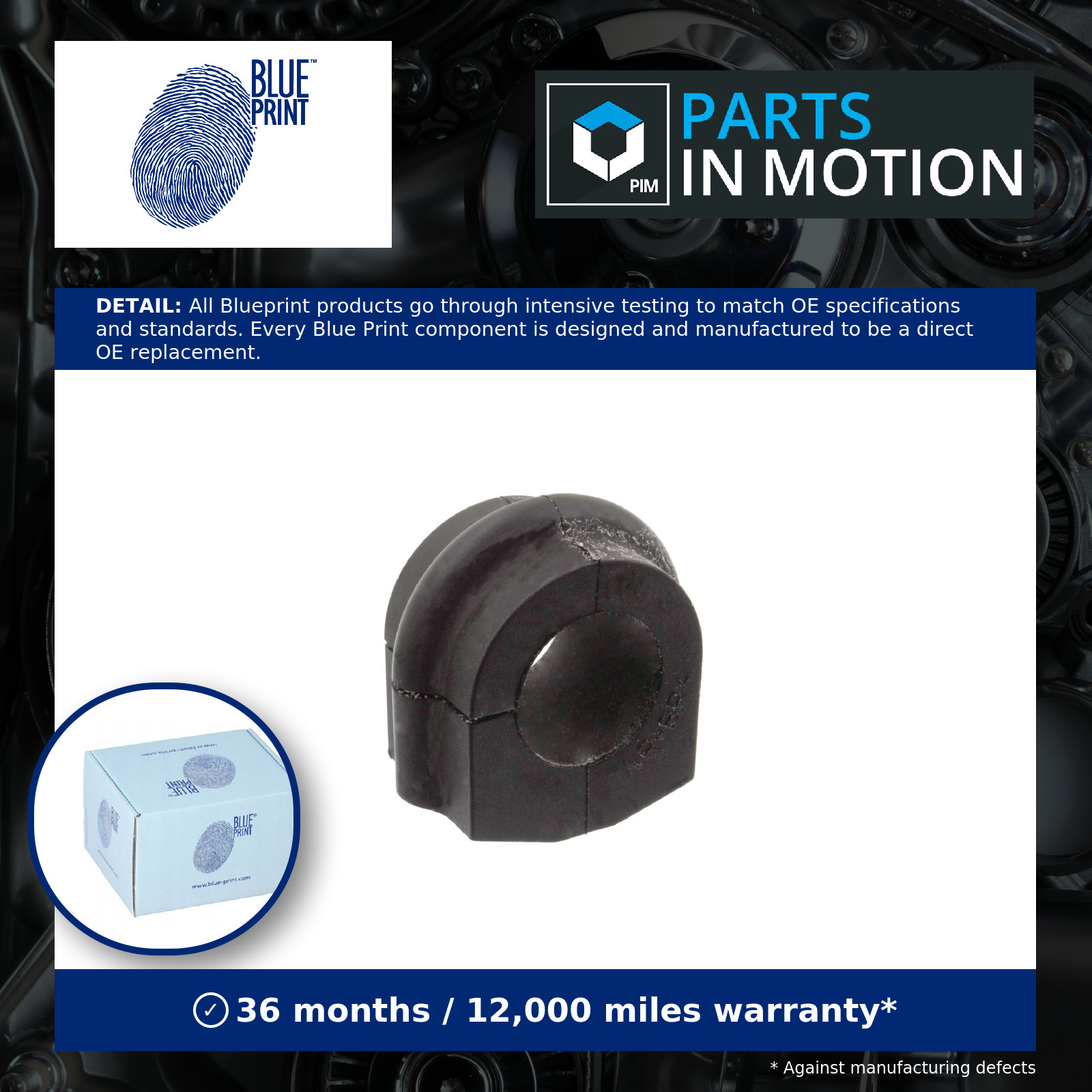 Anti Roll Bar Bush Front ADN18057 Blue Print Suspension 54613VC223 Quality New