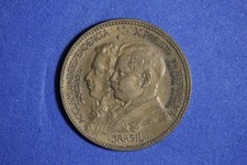 1922 Brazil Independence Centennial 500 Reis Aluminum Bronze Coin #M24658