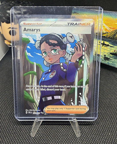 Amarys 132/130 Pokémon Sv: Prismatic Evolutions Ultra Rare Holo Trainer