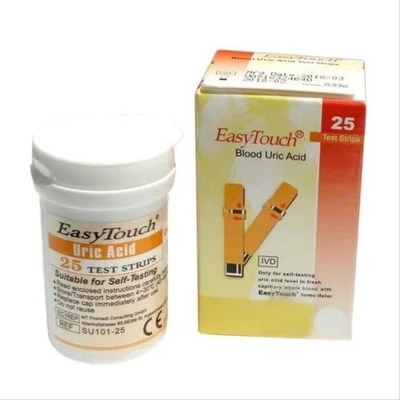  1 box (25 test strips) Blood Uric Acid Test Strip Easy Touch EasyTouch  