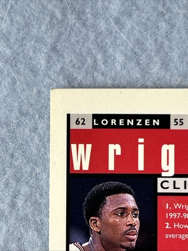 Lorenzen Wright 1998-99 Upper Deck #62 Choice Reserve SP Insert Clippers - Picture 7 of 10